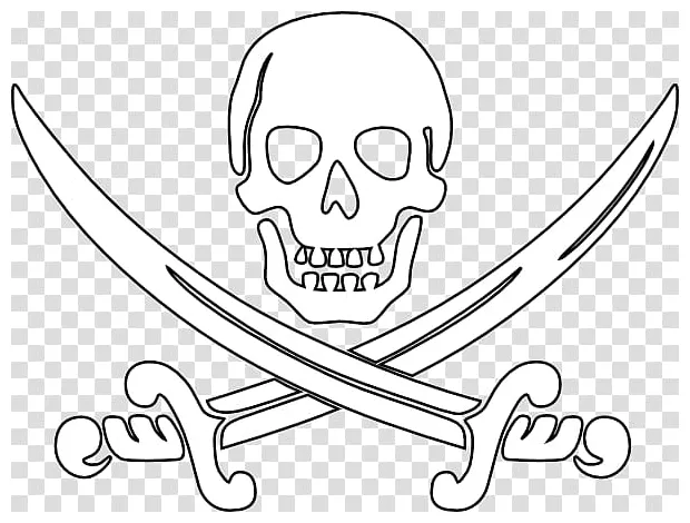 Cutlass sword coloring coloring pages