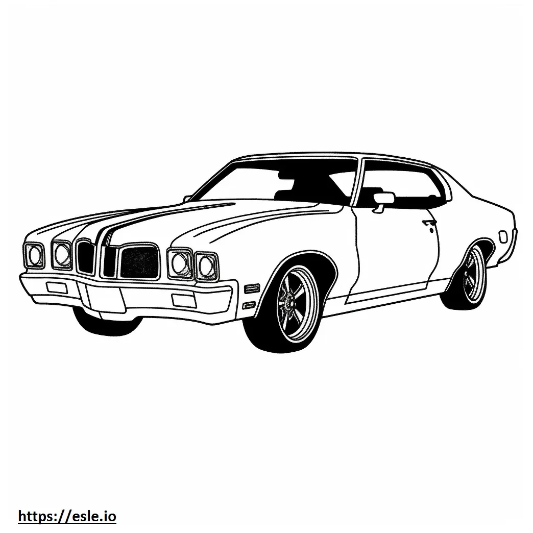 Oldsmobile cutlass supreme classic coloring page