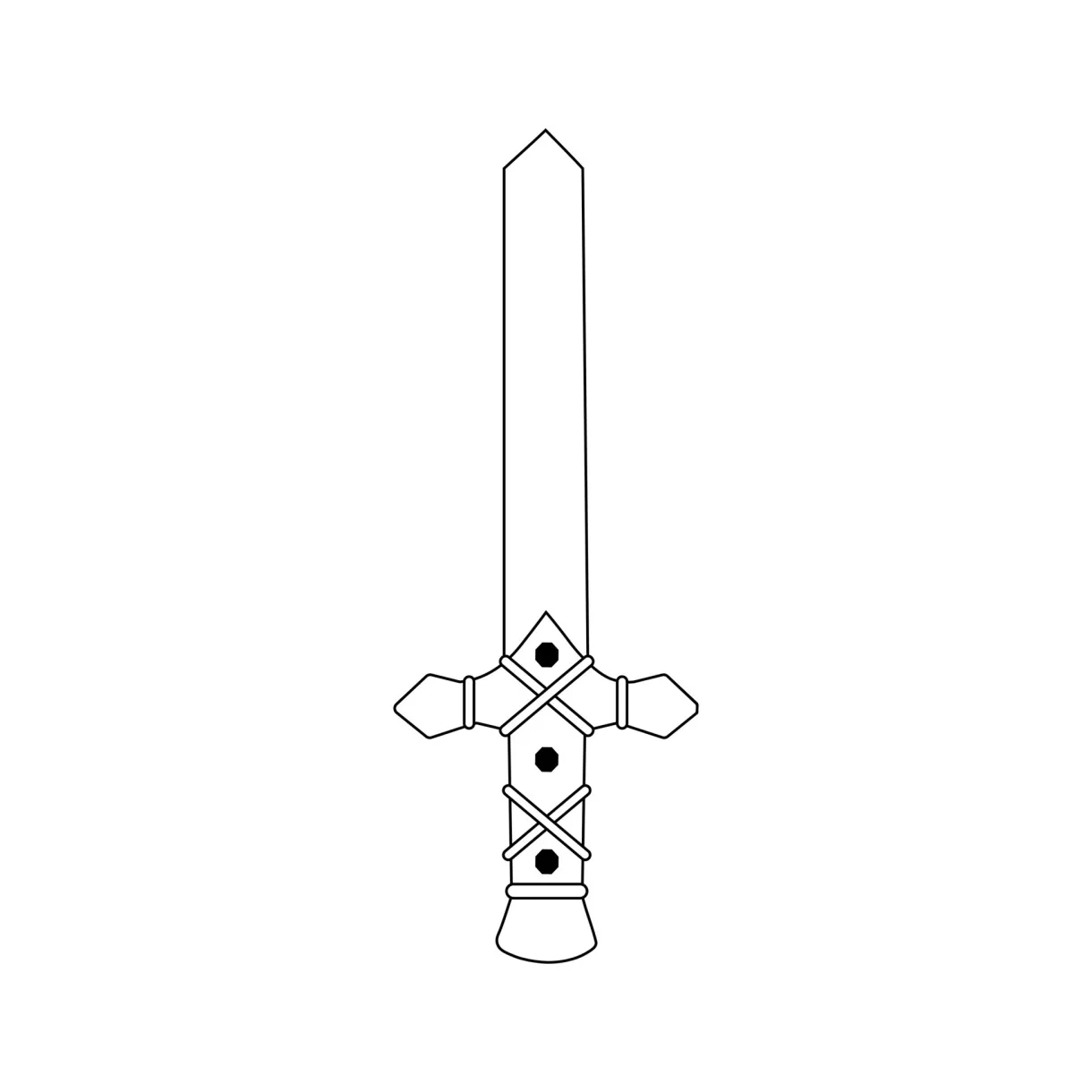 Sword coloring page 23832087 vector art at vecteezy printable coloring page
