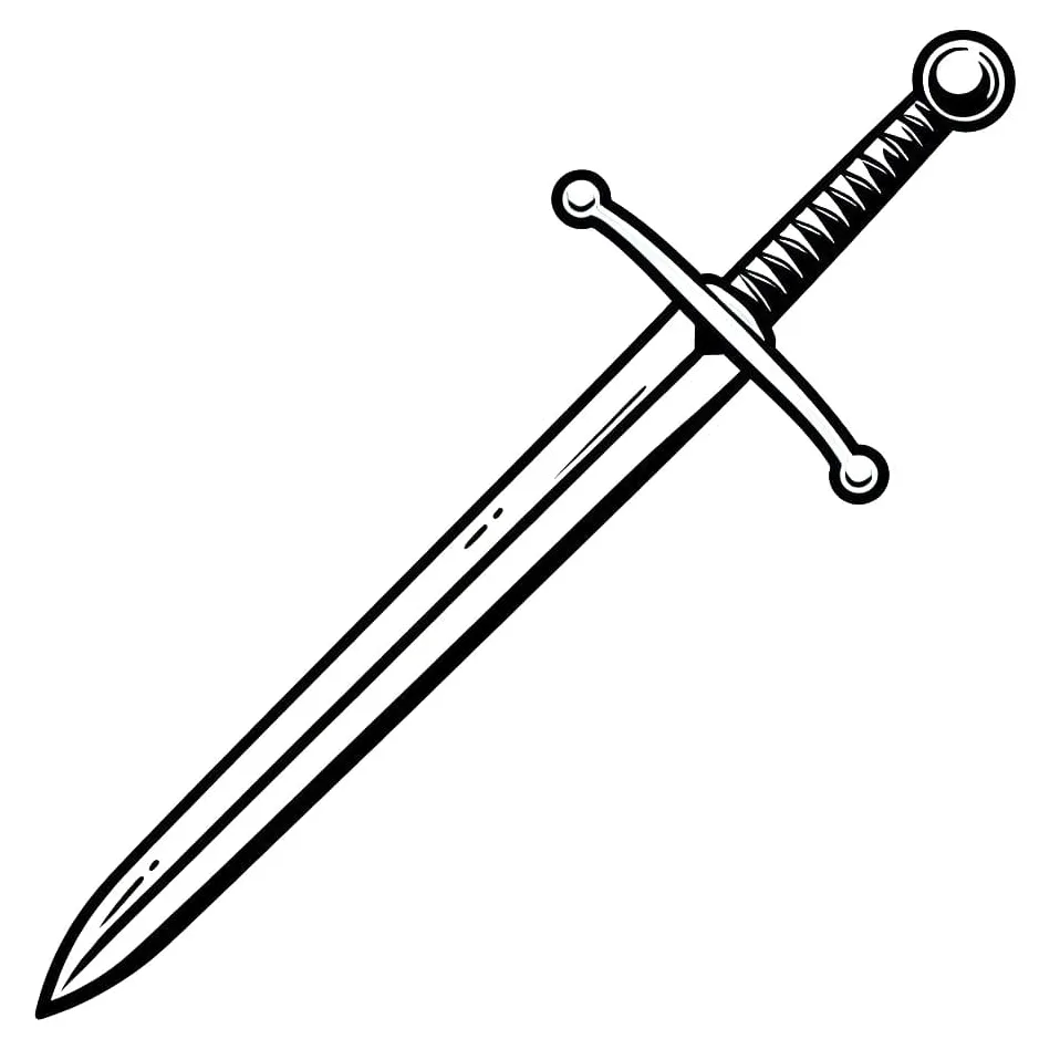 Sword coloring pages coloringlib