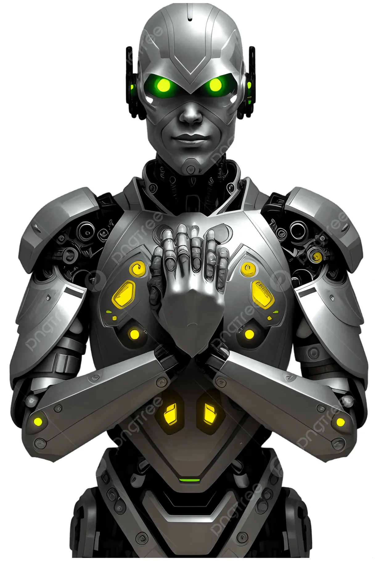 Cyborg body armor scifi hands protecting earth, cyborg body armor sci