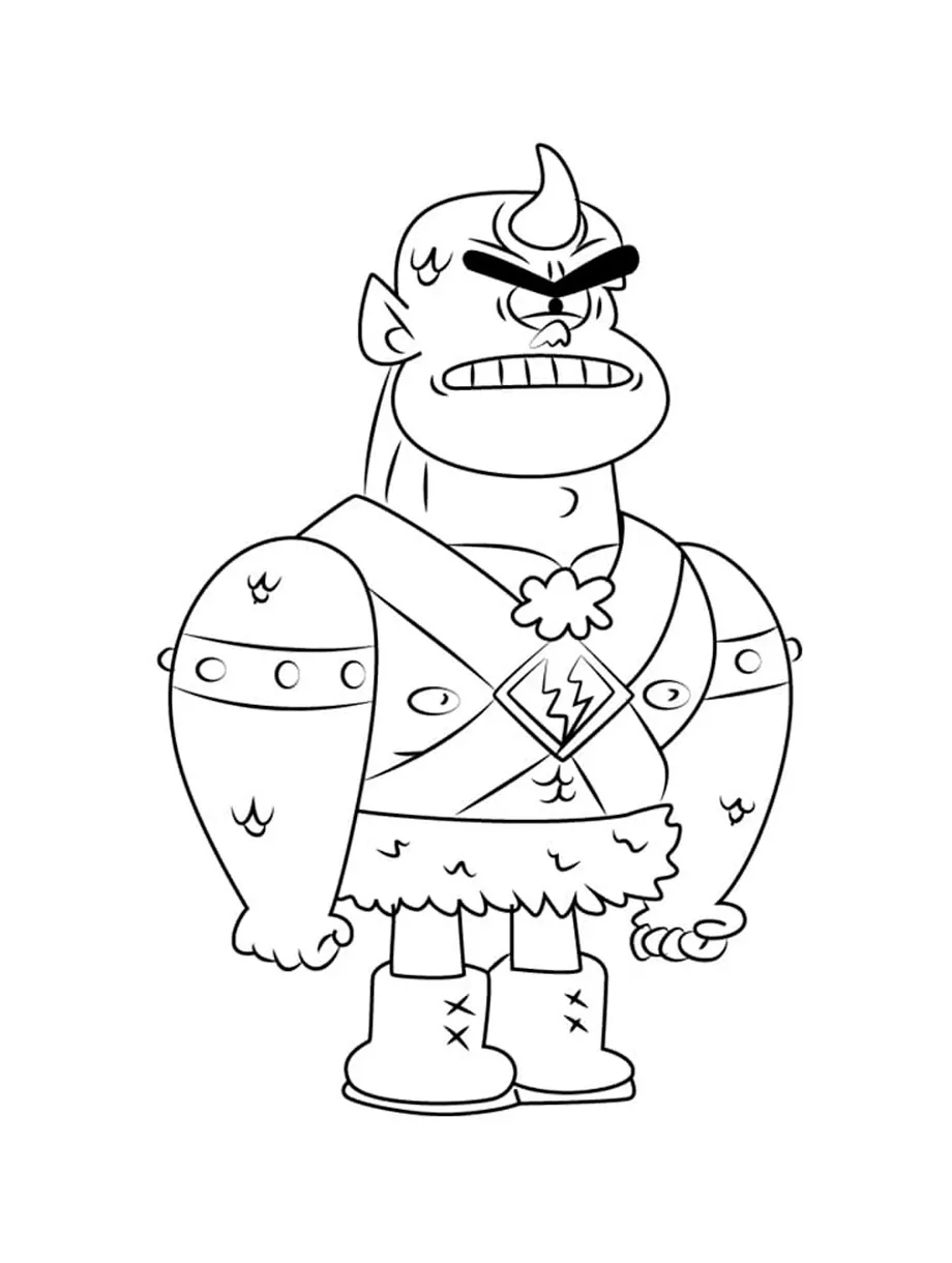 Cyclops coloring page