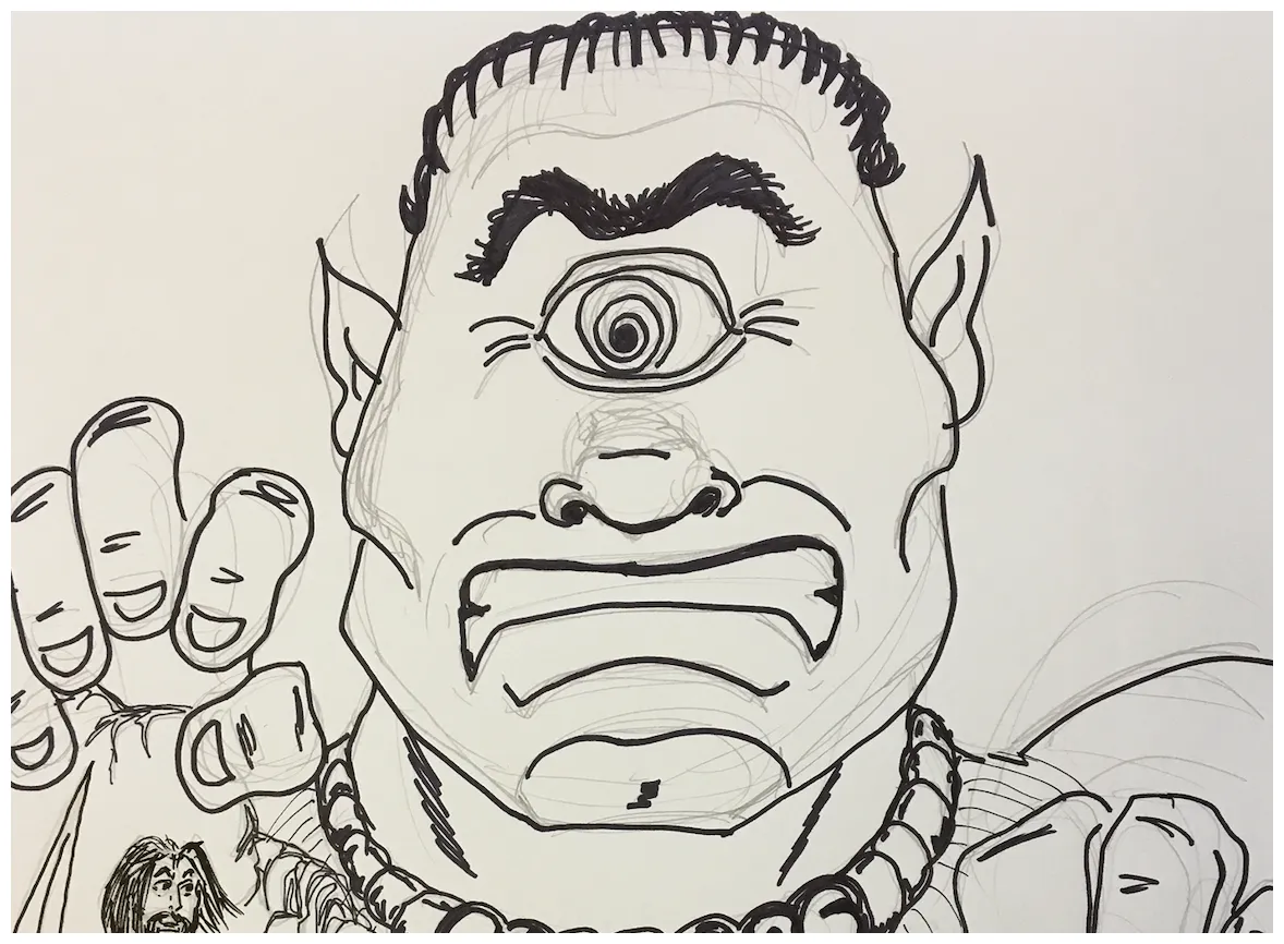 Cyclops Coloring Page - Fairytale Town