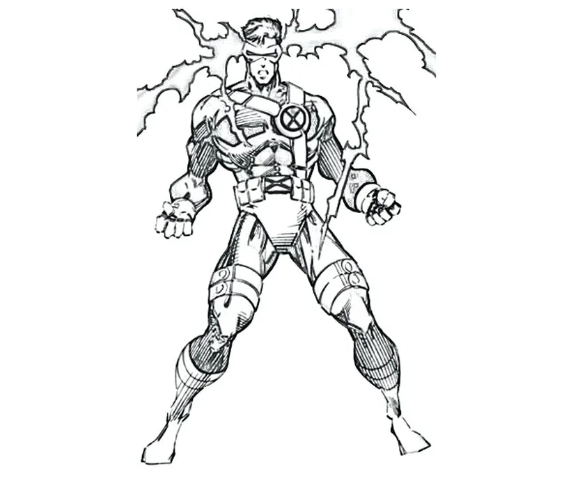 Cyclops Coloring Page at GetColorings.com | Free printable colorings