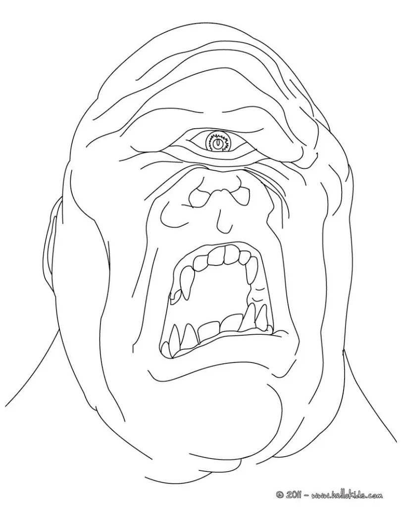 Cyclops Coloring Page at GetColorings.com | Free printable colorings