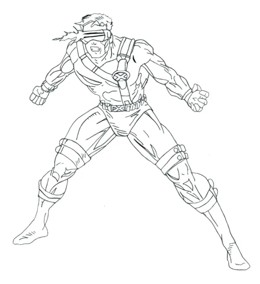 Cyclops Coloring Page at GetColorings.com | Free printable colorings