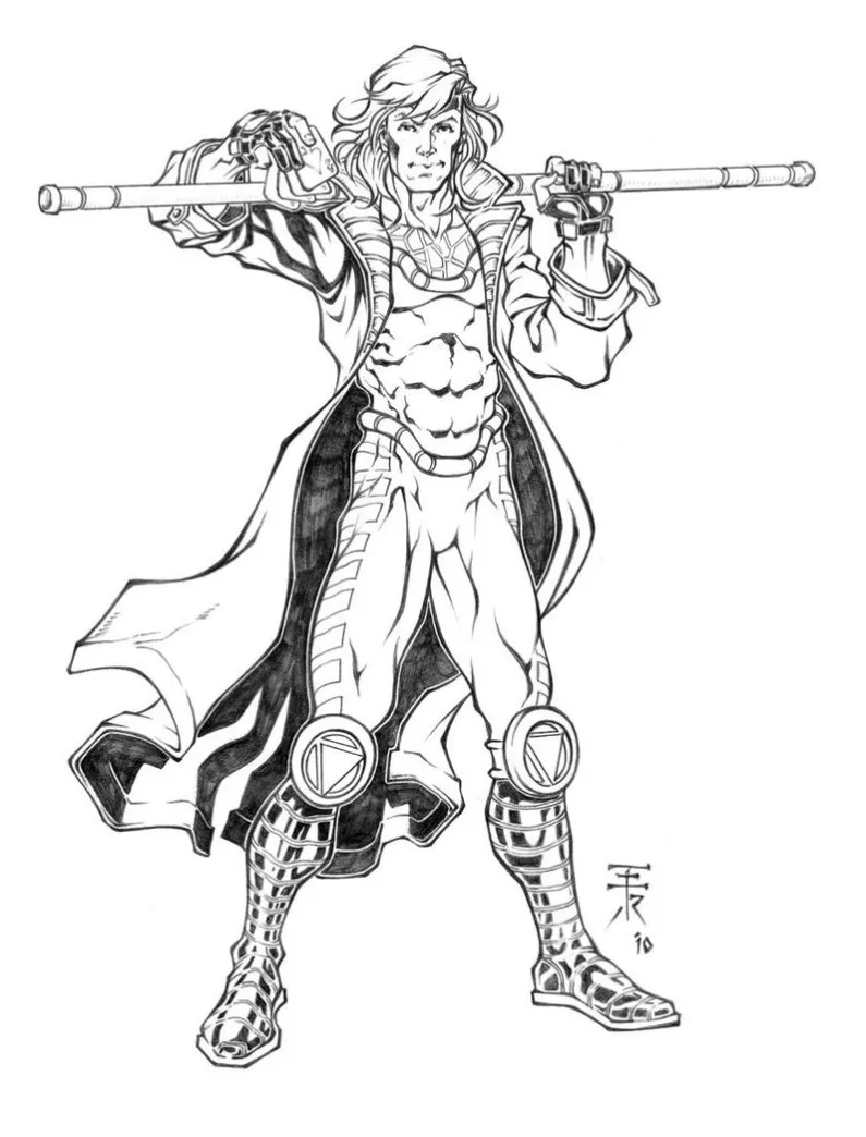 Cyclops Coloring Page at GetColorings.com | Free printable colorings