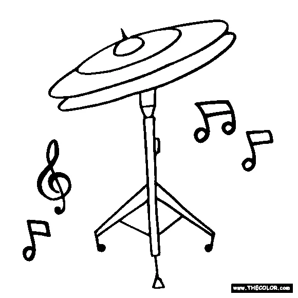 Cymbals coloring page coloring pages