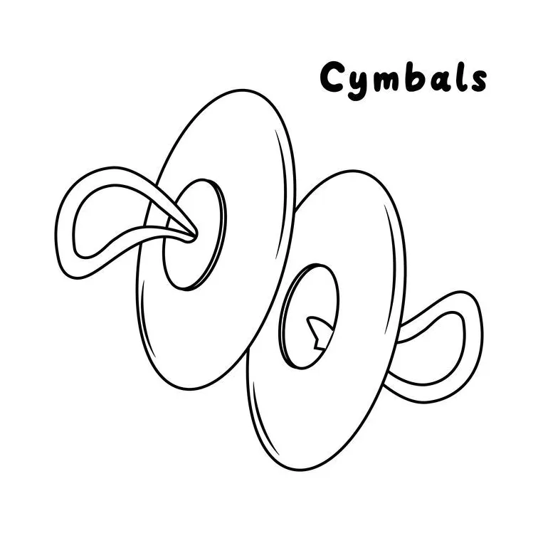 Cymbal clipart clipartmag drum coloring sketch coloring page printable coloring page
