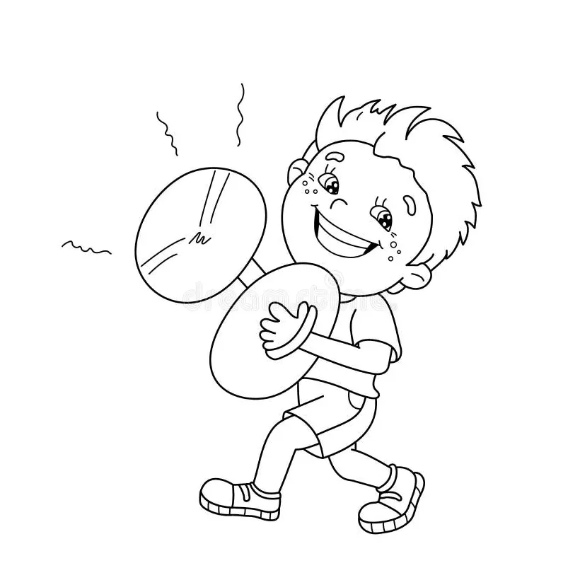 Free printable cymbals coloring page serentren