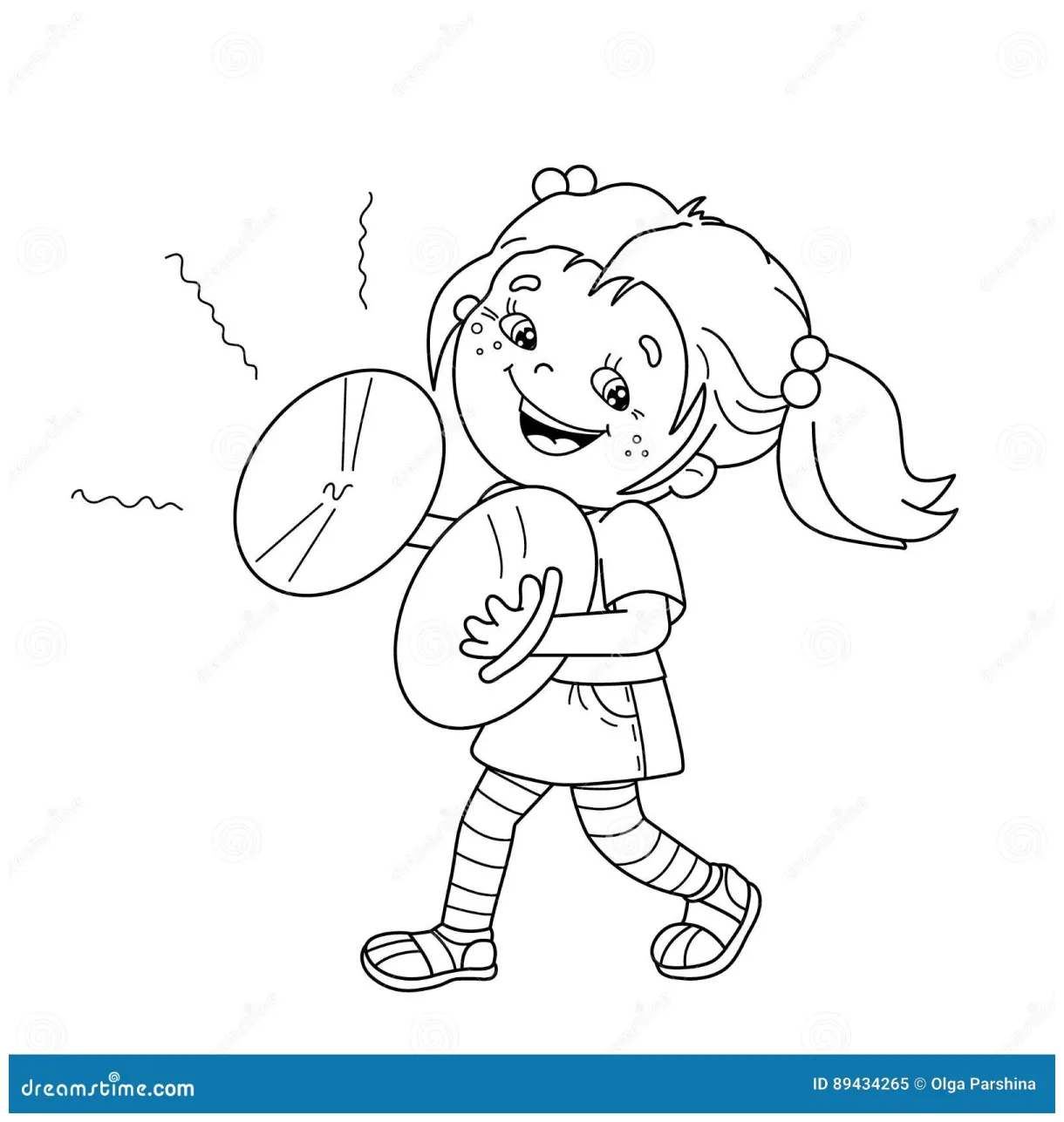 Free printable cymbals coloring page serentren