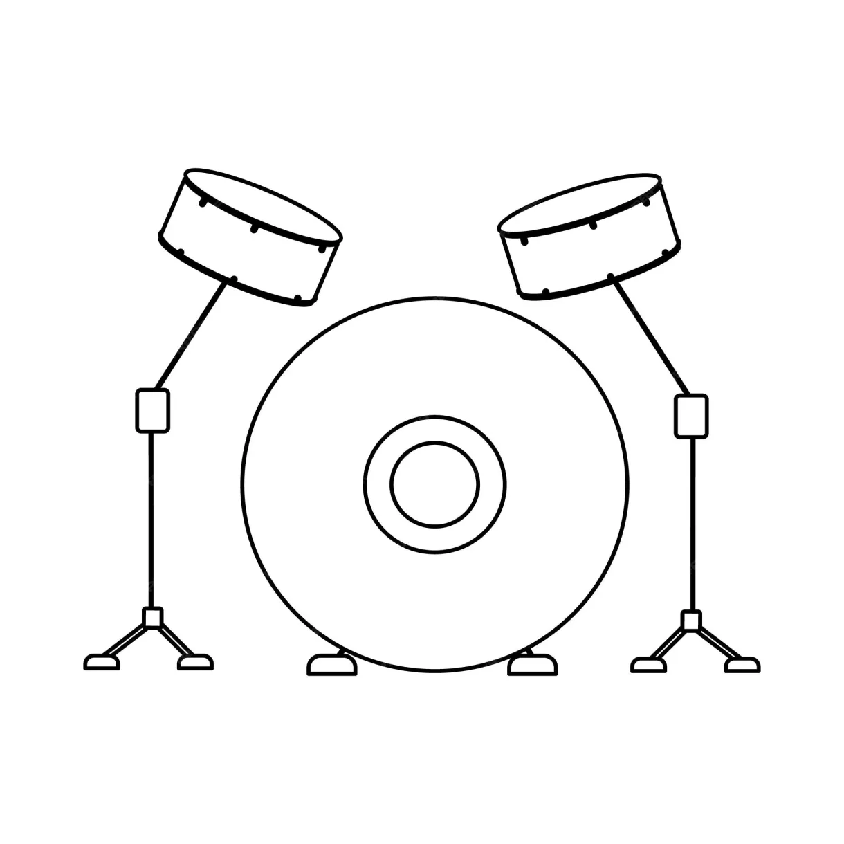 Cymbals coloring page