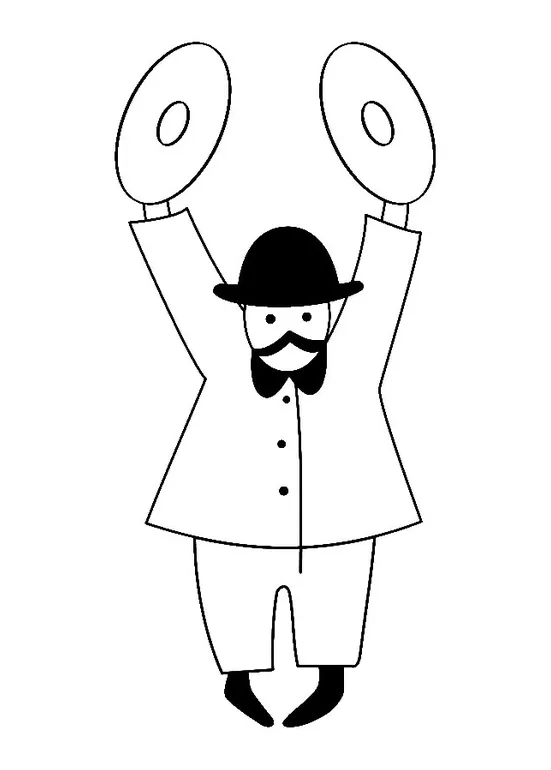 Coloring page cymbal player free printable coloring pages img 28496 printable coloring page