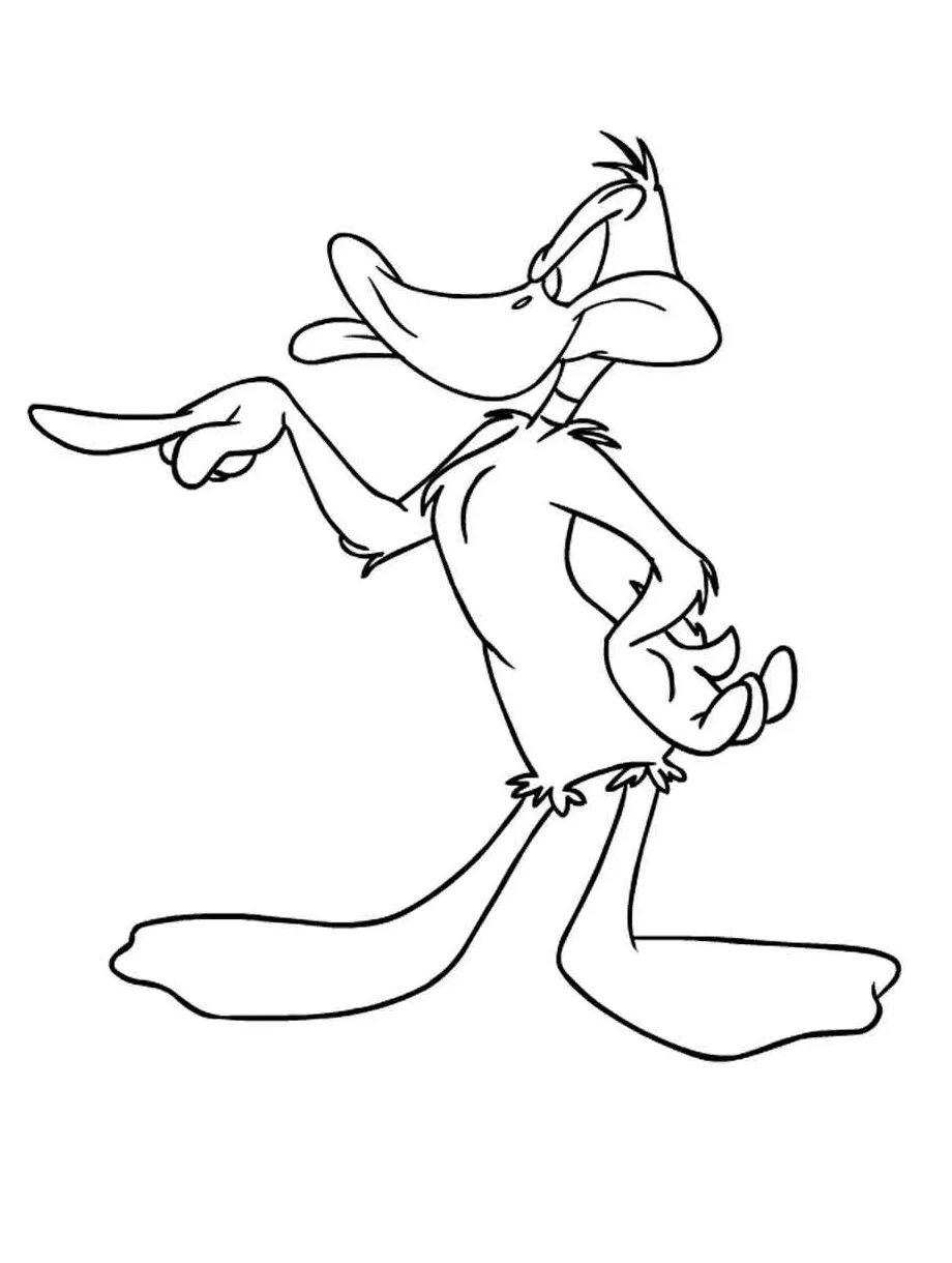 Daffy duck 9 coloring page
