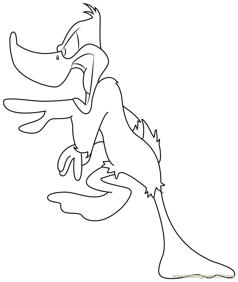 For kids free daffy duck printable coloring