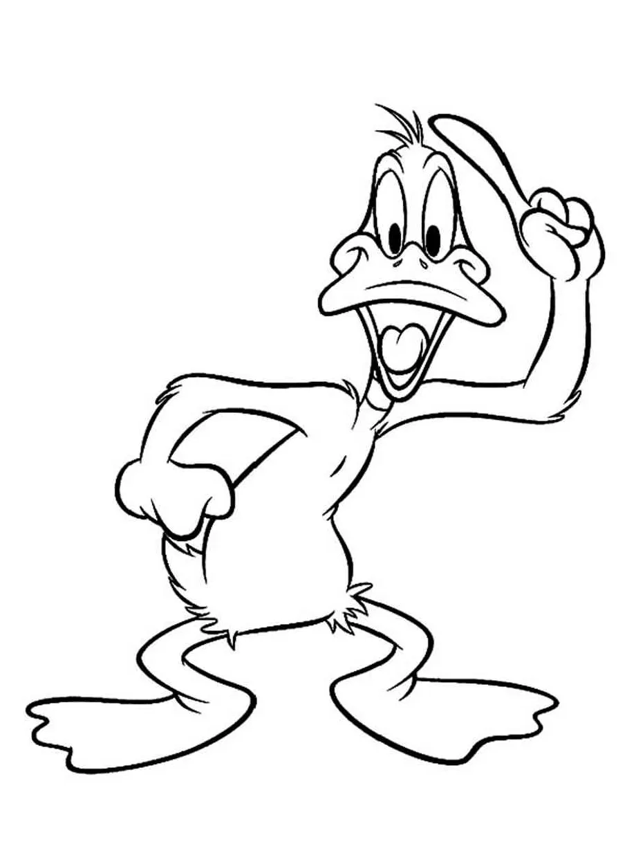 Daffy duck 5 coloring page