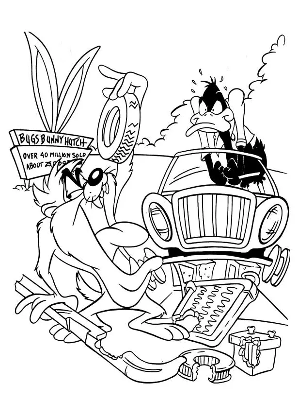 Daffy duck coloring pages & books 100% free and printable! printable coloring page