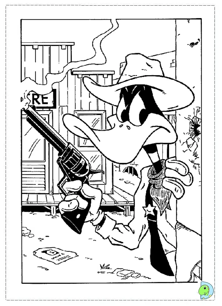 Daffy duck coloring page- dinokids