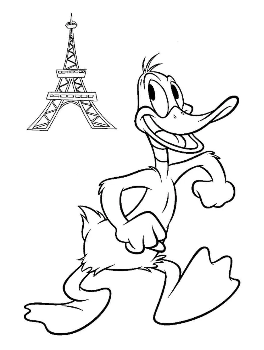 Daffy duck 6 coloring page