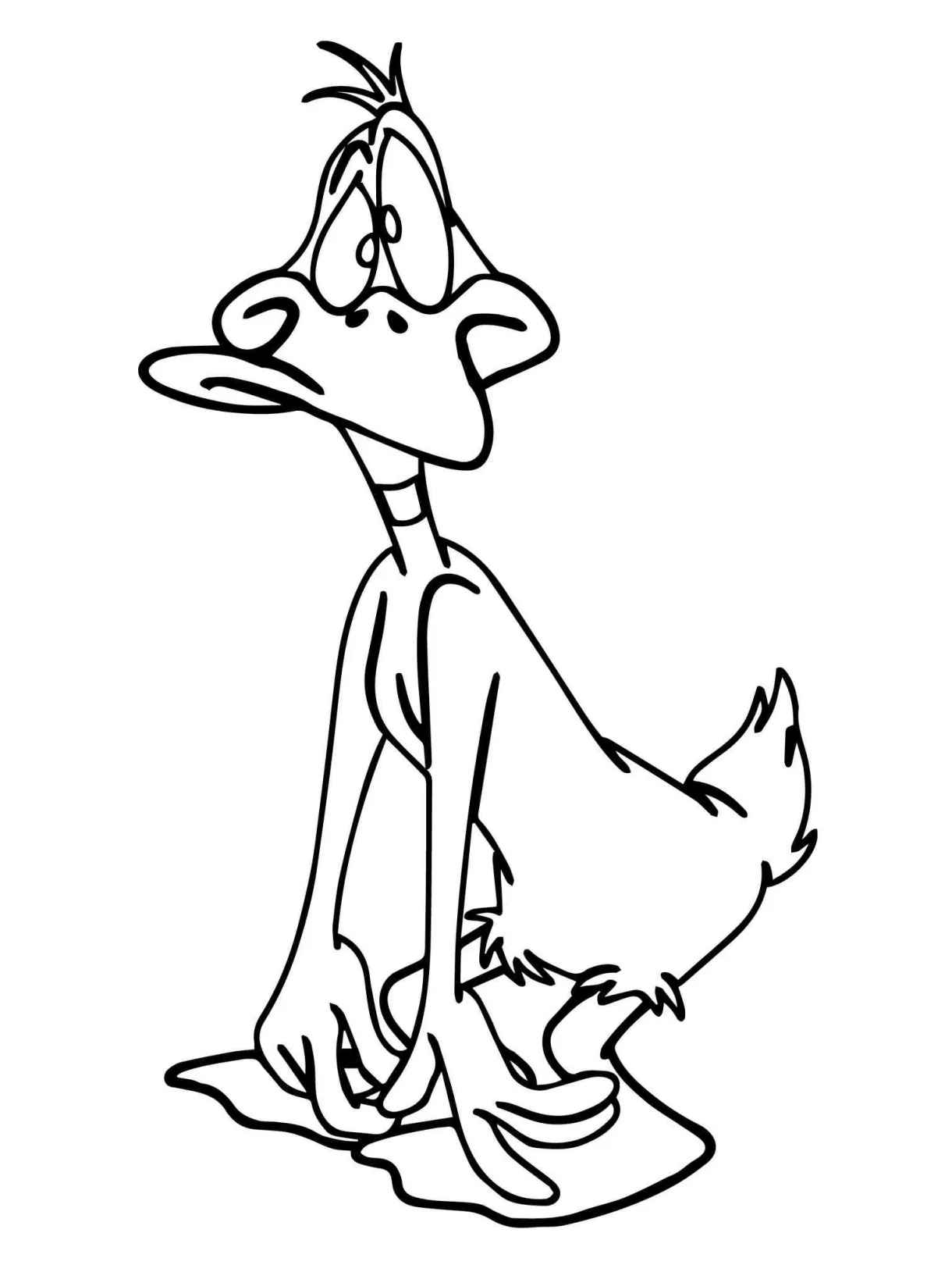 Daffy duck 1 coloring page printable coloring page