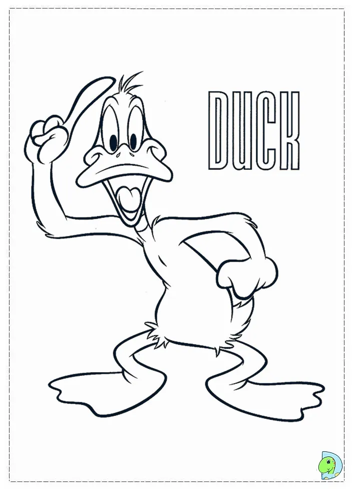 Daffy Duck Coloring Page - Coloring Home