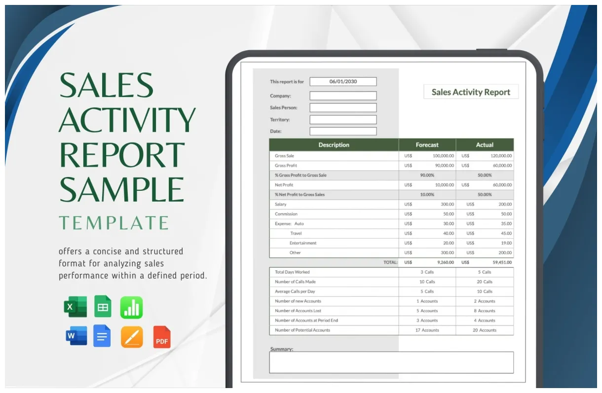 Page 2 free activity report templates to edit online and print