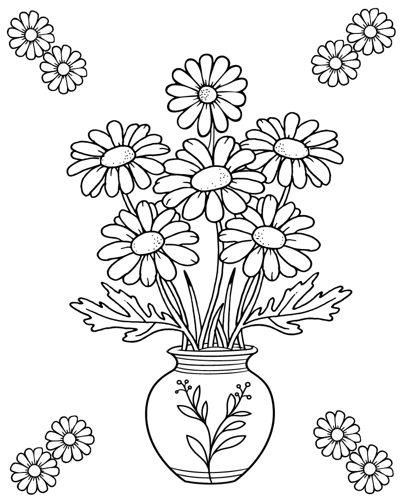 Daisy Coloring Page