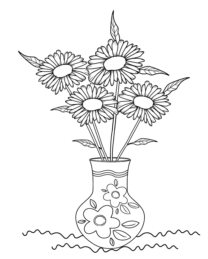 Daisy Coloring Page