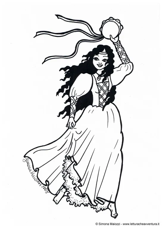 Coloring page dancer free printable coloring pages img 19009