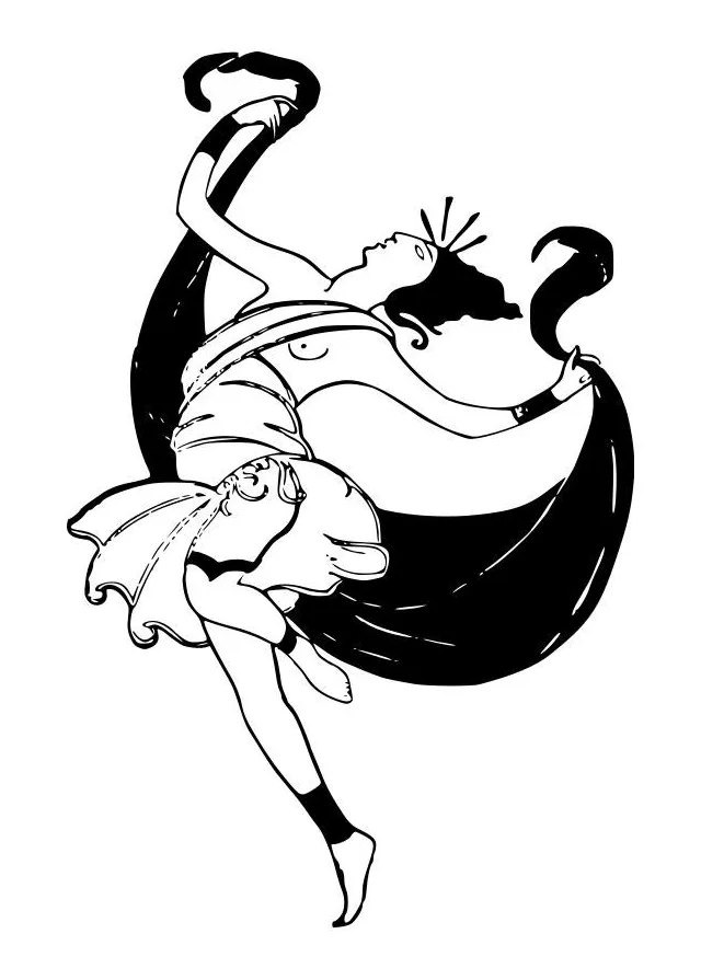 Coloring Page dancer - free printable coloring pages - Img 28082