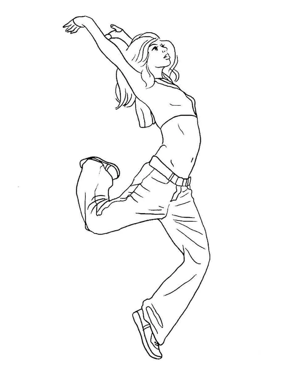 Dancer coloring pages