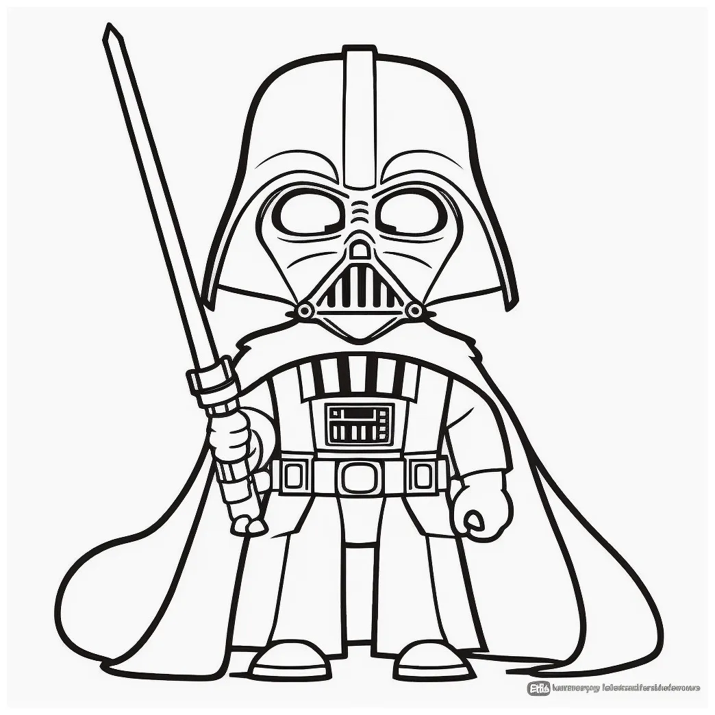 Darth vader top coloring pages