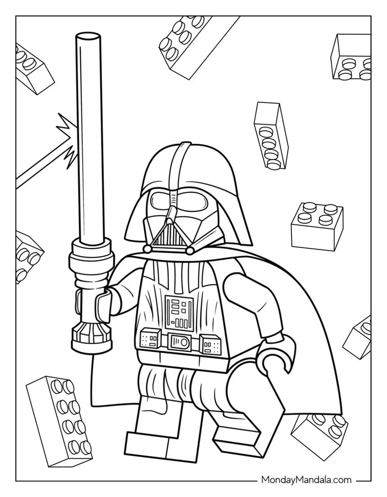 Darth vader coloring page