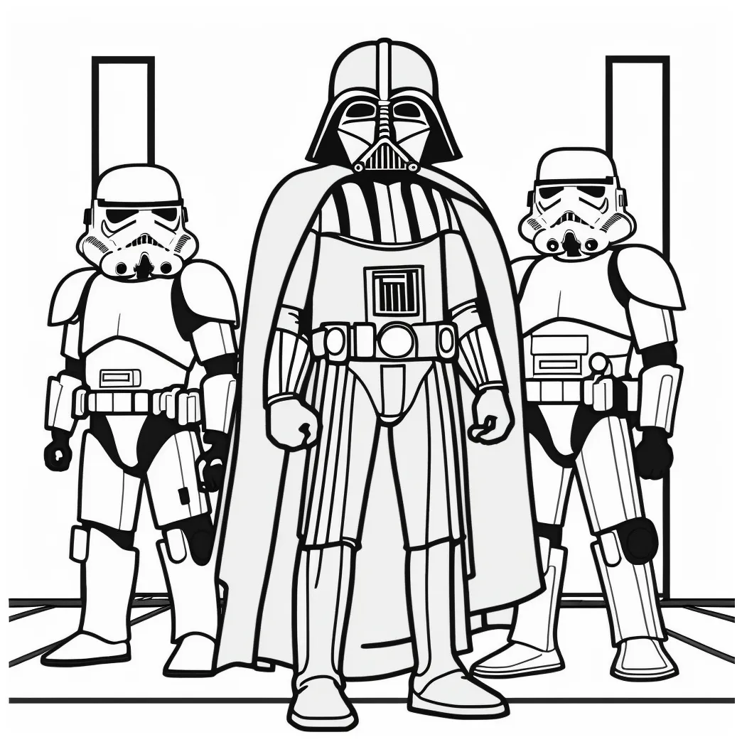Darth vader top coloring pages