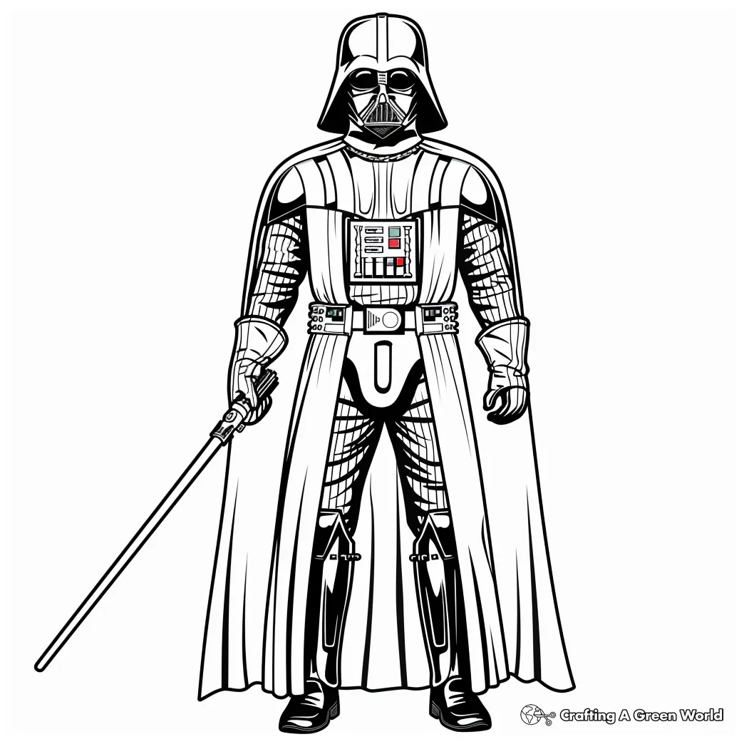 Darth vader coloring page