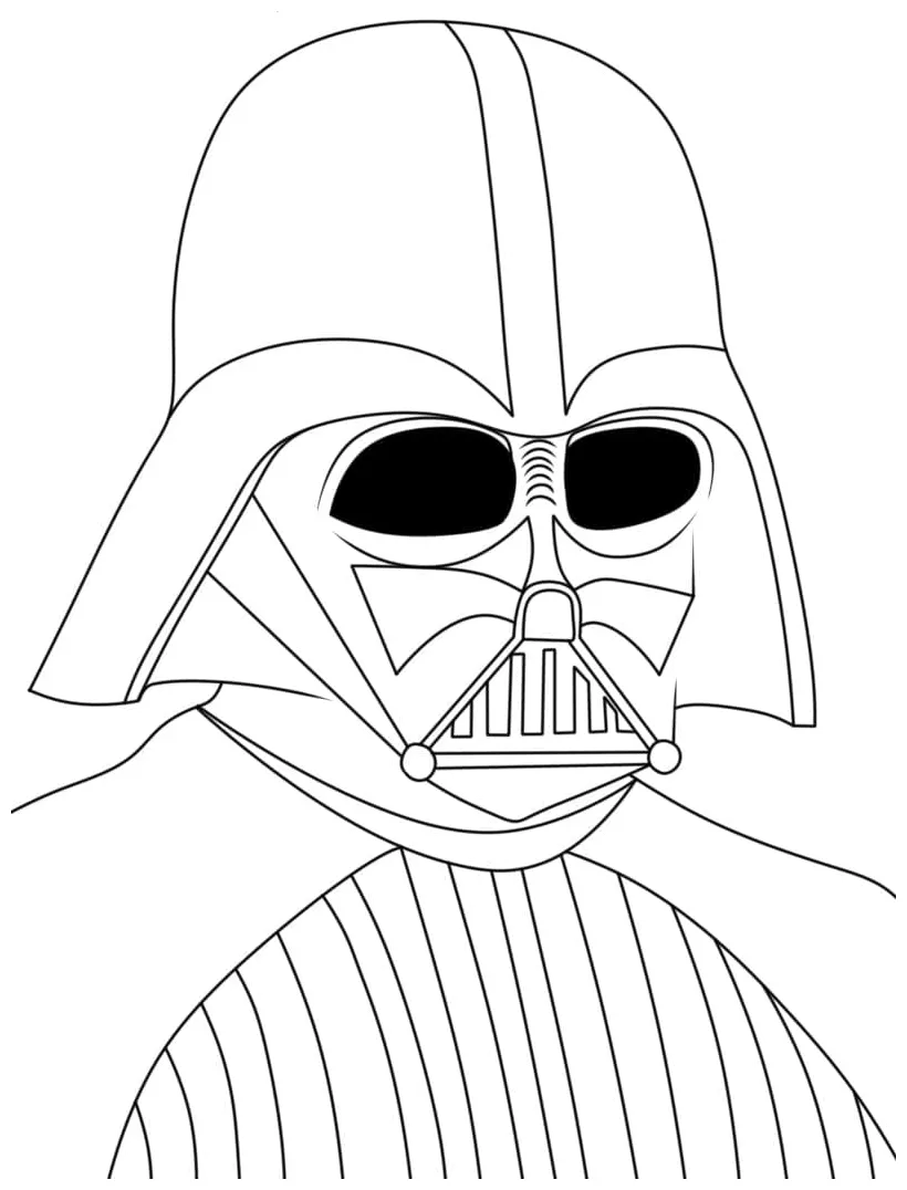 Darth vader for free coloring page download, print or color online