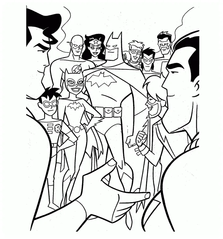 Dc Coloring Pages - Coloring Home