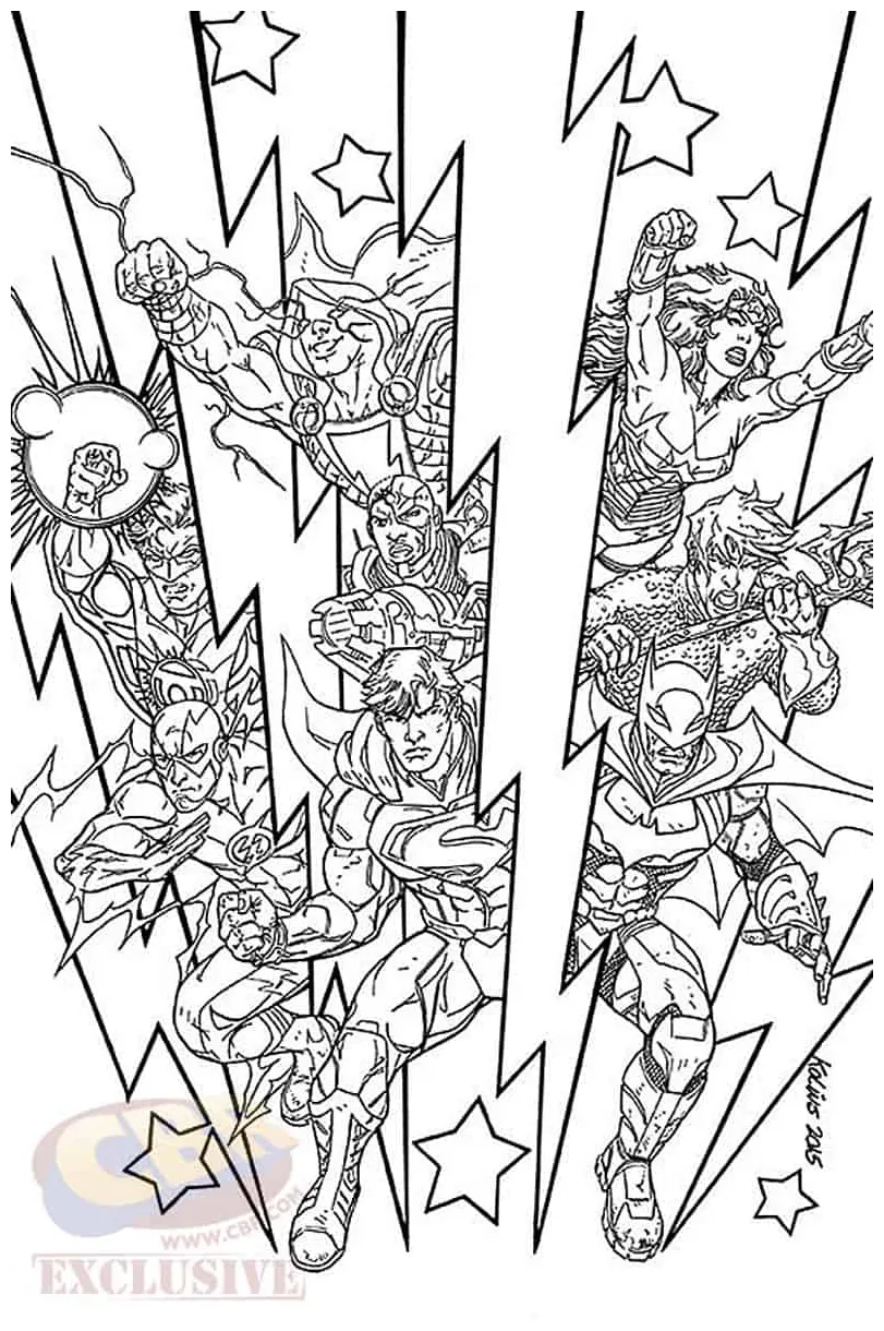 Dc comics hard coloring pages