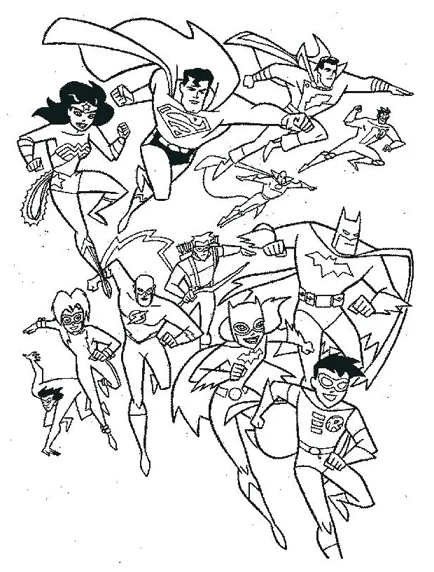 Dc Comics Coloring Pages at GetColorings.com | Free printable colorings