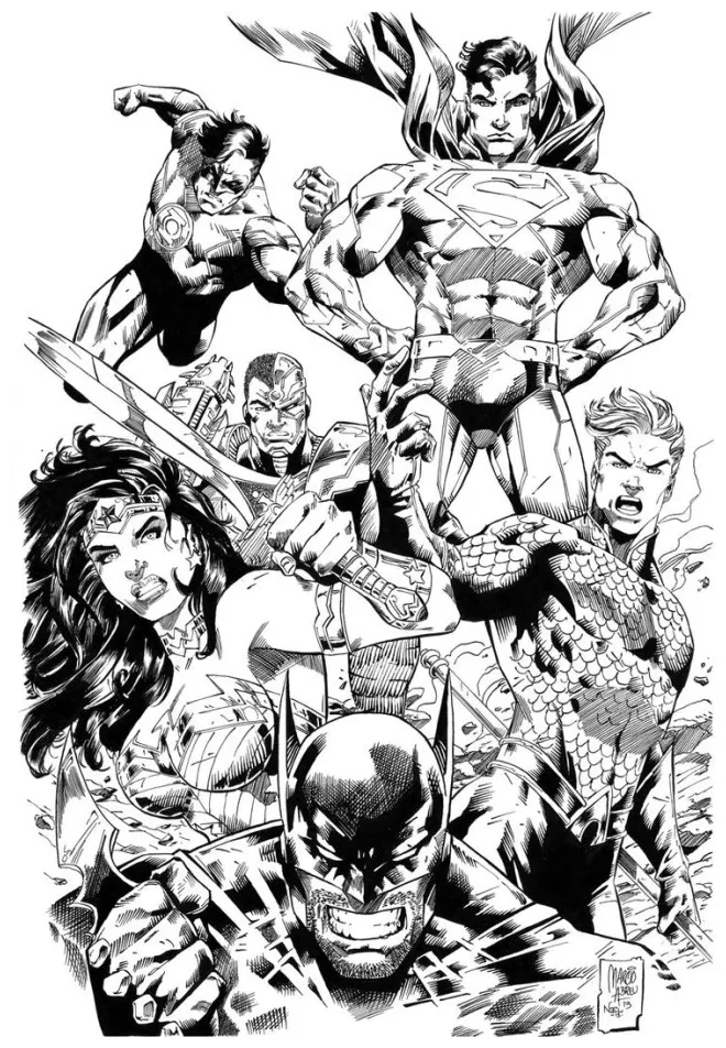25+ Pretty Picture of Dc Comics Coloring Pages - davemelillo.com