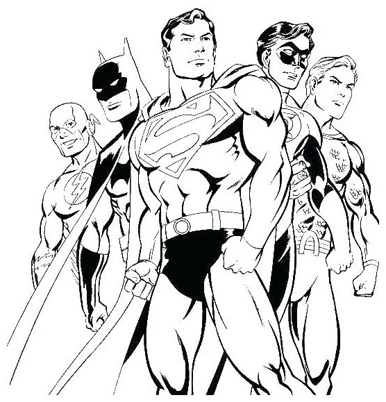 Dc Comics Coloring Pages at GetColorings.com | Free printable colorings