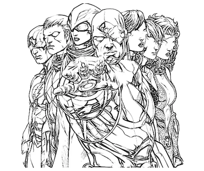 Dc Comics Coloring Book Pages