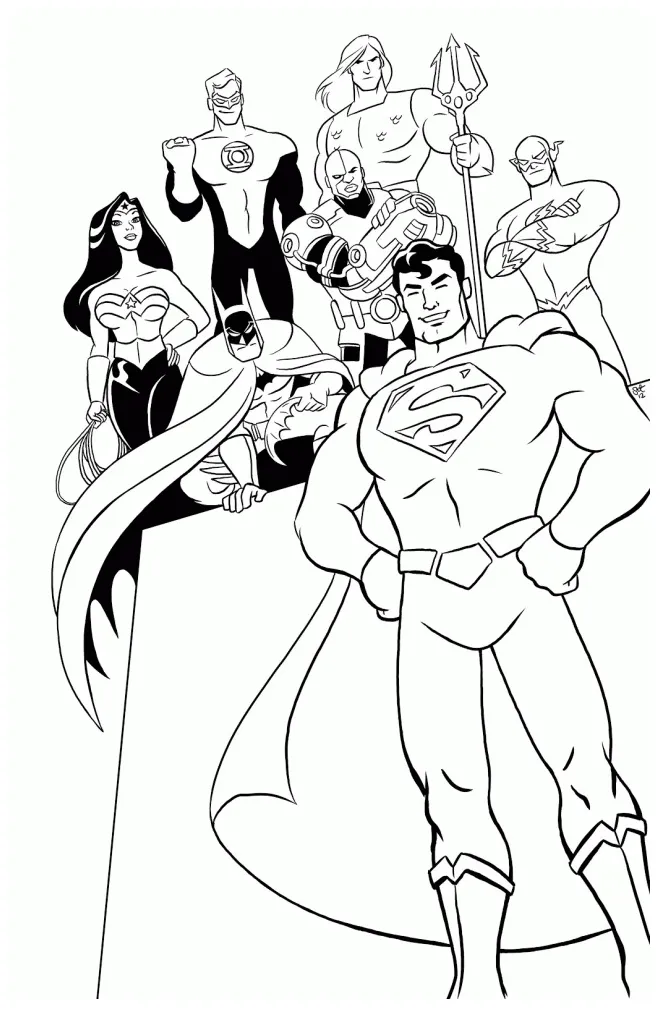 Justice league coloring pages best coloring pages for kids
