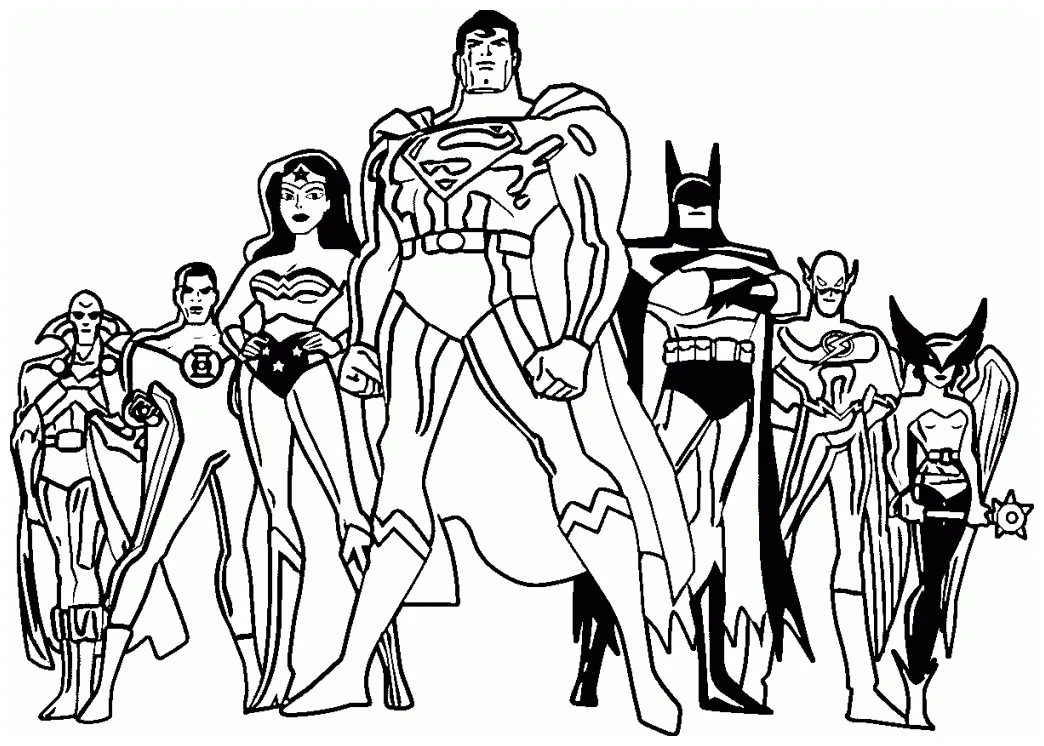 Justice league coloring pages best coloring pages for kids