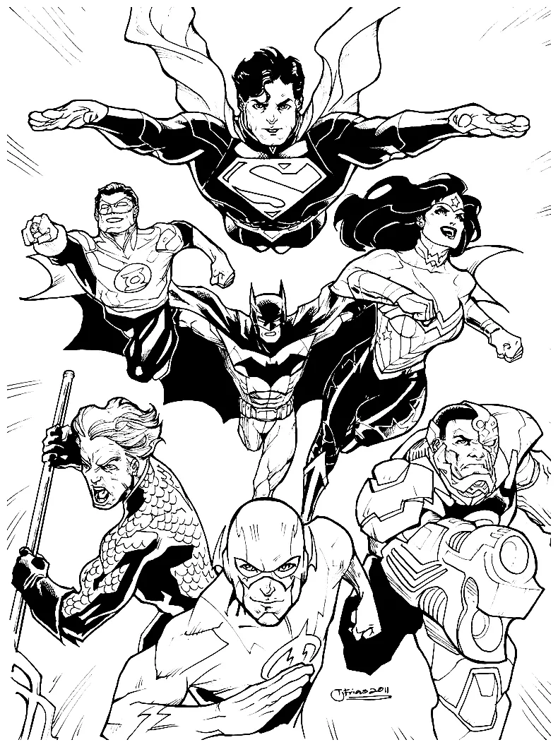 30+ justice league coloring pages free printable pdf & online coloring