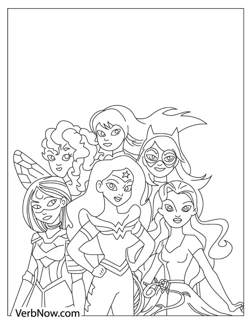Free justice league coloring pages for download printable pdf verbnow printable coloring page