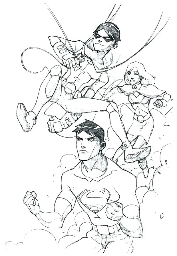 Justice league unlimited coloring pages at getcolorings free