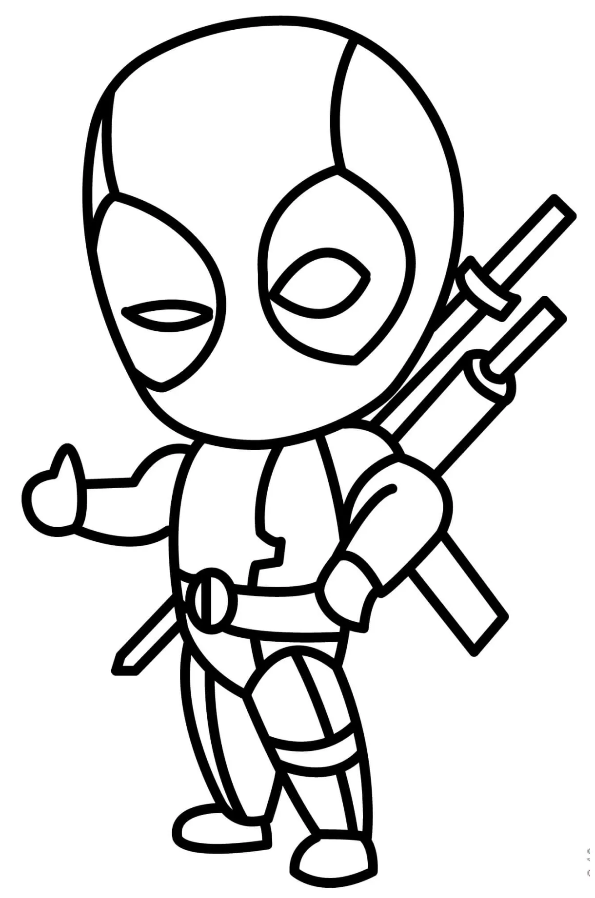 Funny chibi download, print or color online