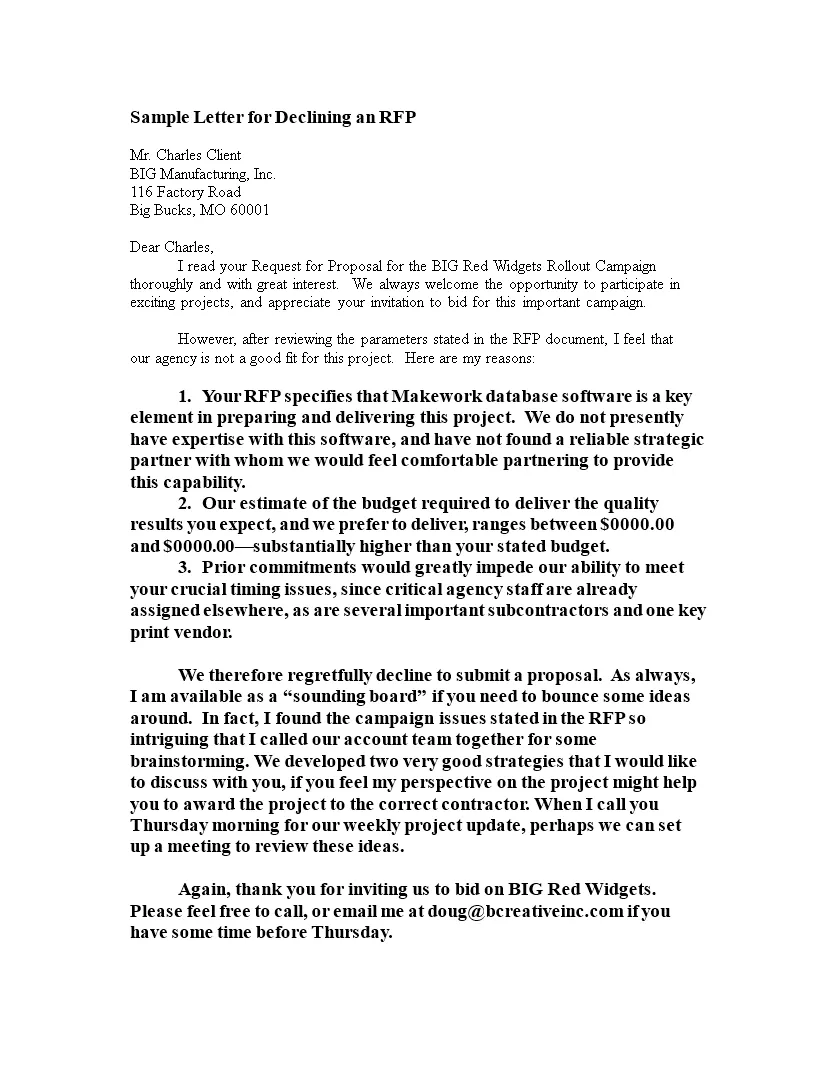 Decline invitation politely