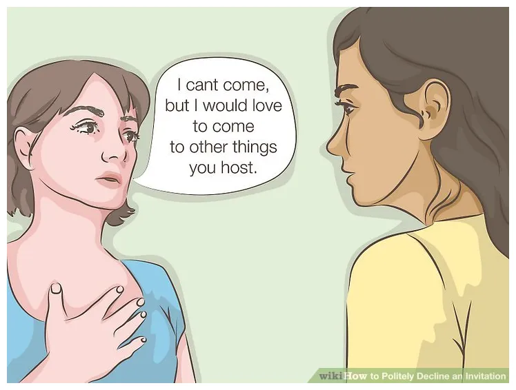 How to politely decline an invitation 9 steps with pictures
